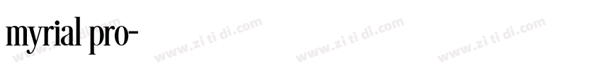 myrial pro字体转换